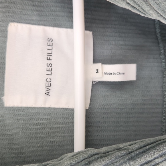 Avic Les Filles, Fall, Winter, Casual Relaxed Olive, Sage Green Corduroy Jacket - Picture 4 of 6